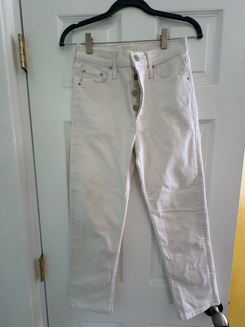 MOTHER White Denim Jeans